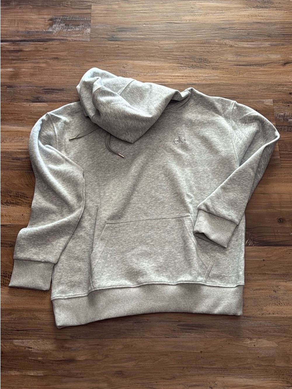 ALO Yoga Heather Gray Pullover Hoodie